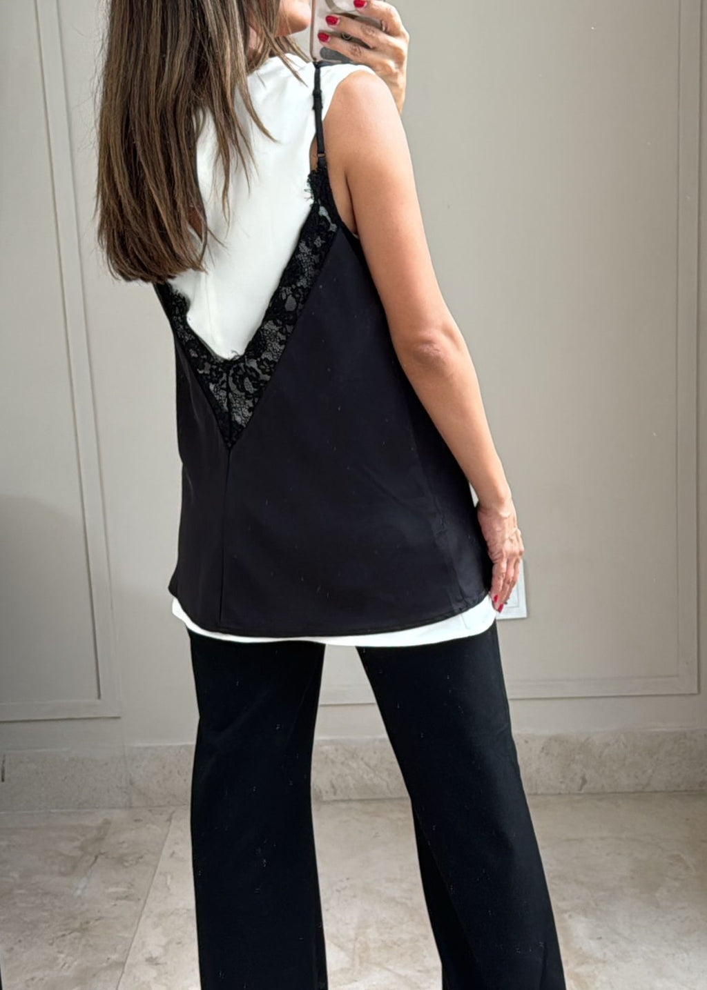 Noir Lace Layer Top