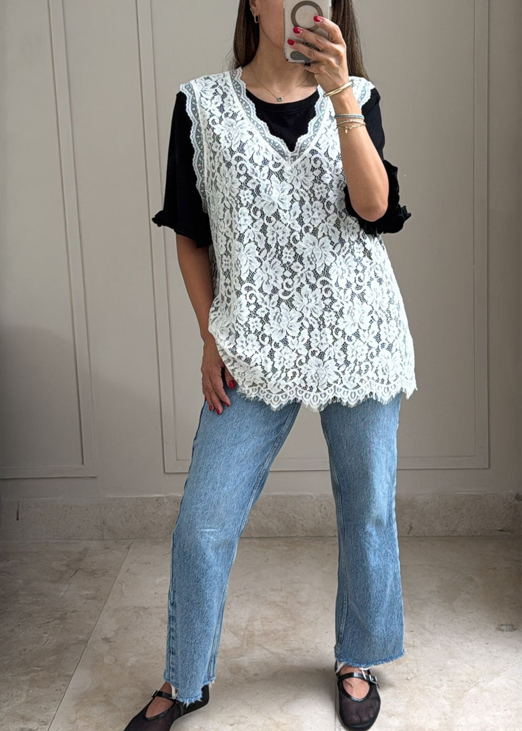 Ivory Lace Tunic