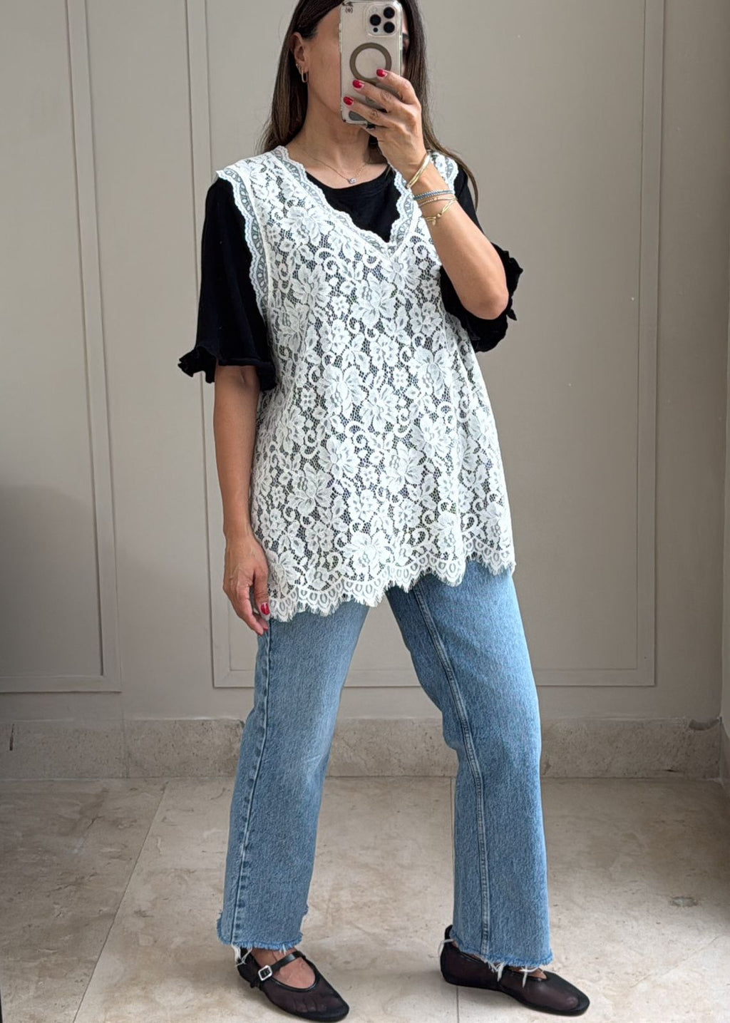 Ivory Lace Tunic
