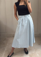 Chic Dot Midi Skirt
