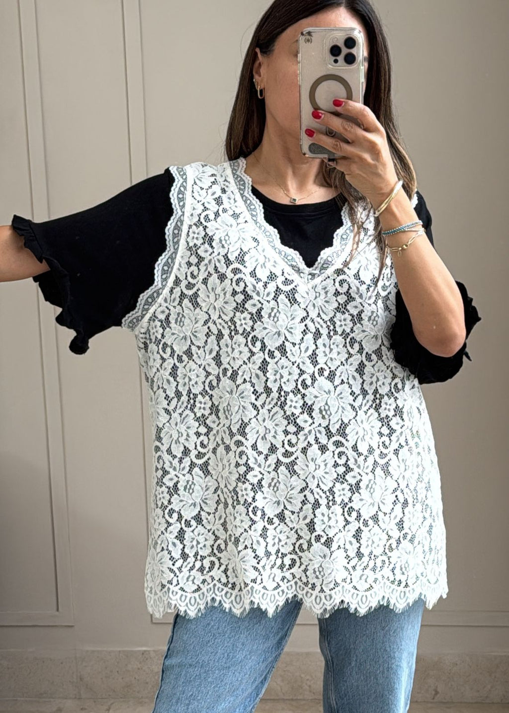 Ivory Lace Tunic