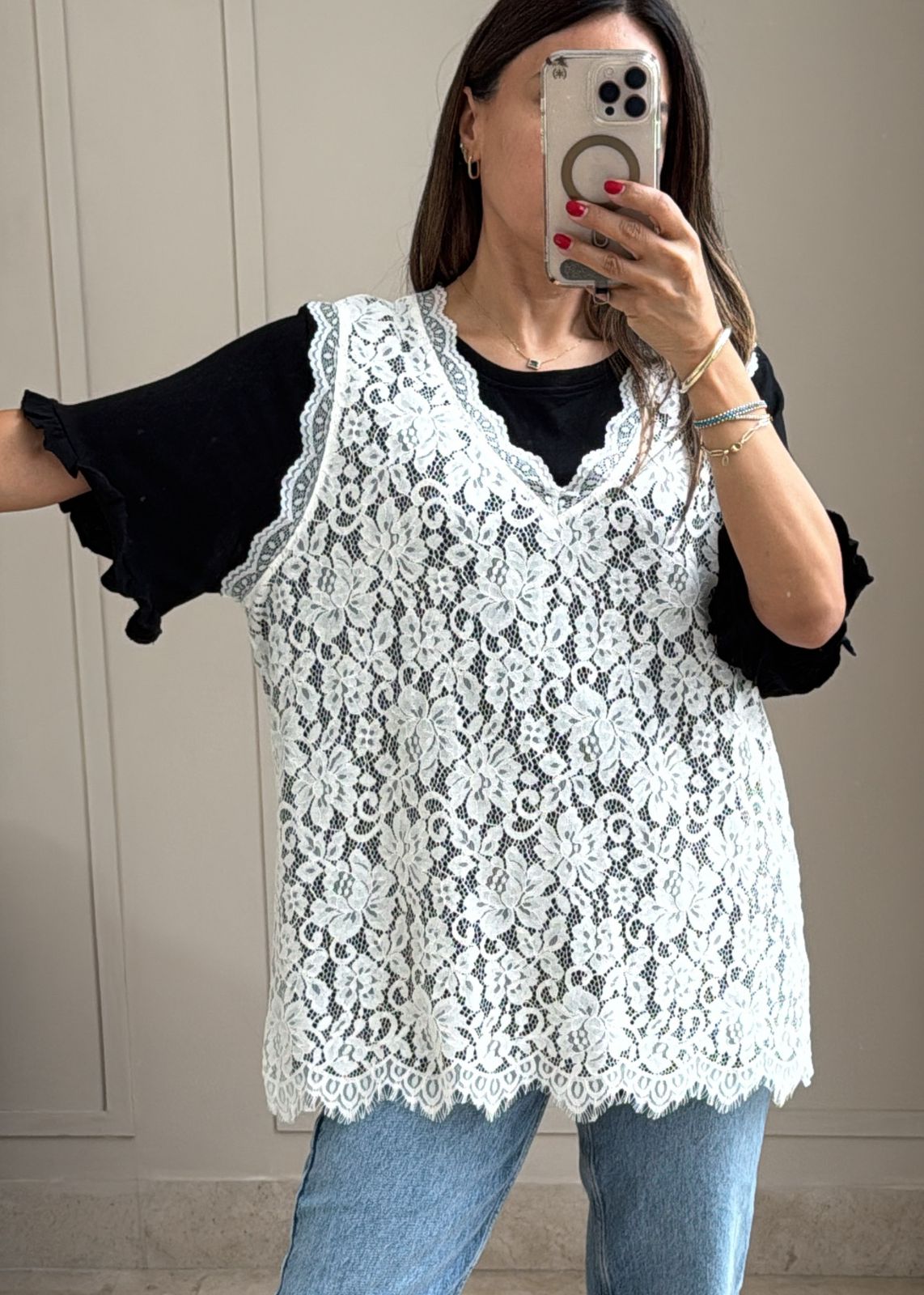 Ivory Lace Tunic