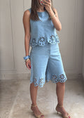 Denim Bloom Set