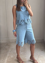 Denim Bloom Set