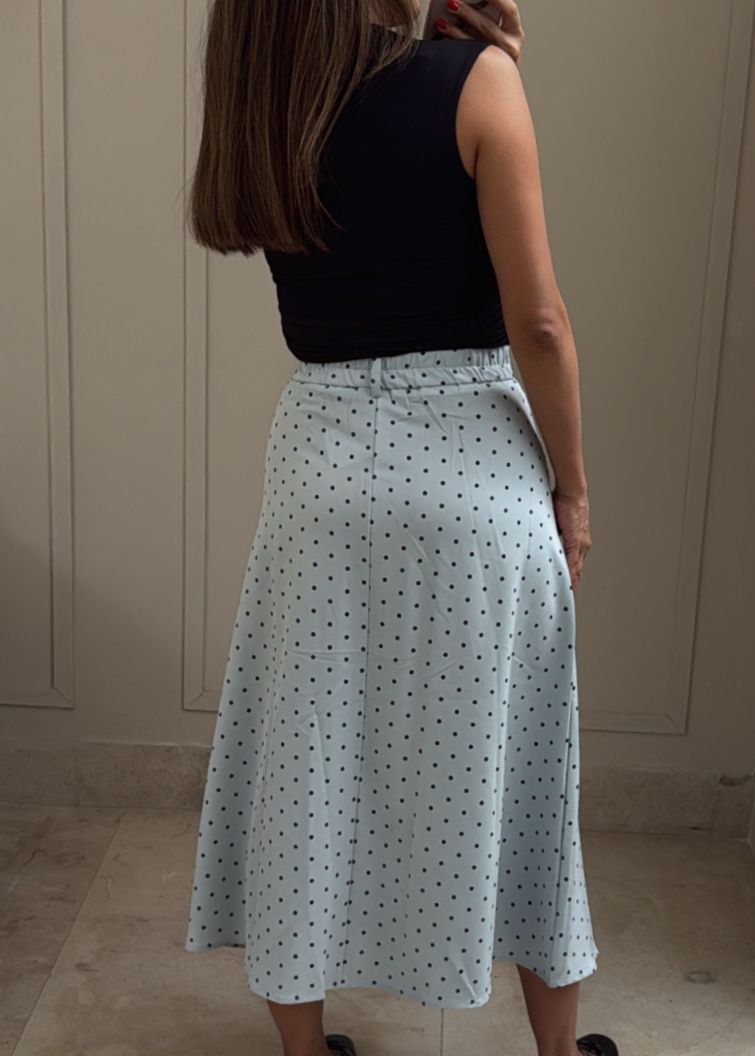 Chic Dot Midi Skirt
