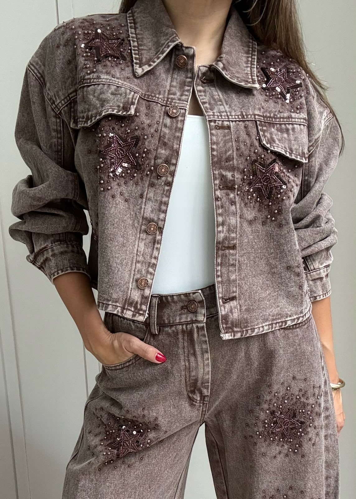 Cassandra Denim Set