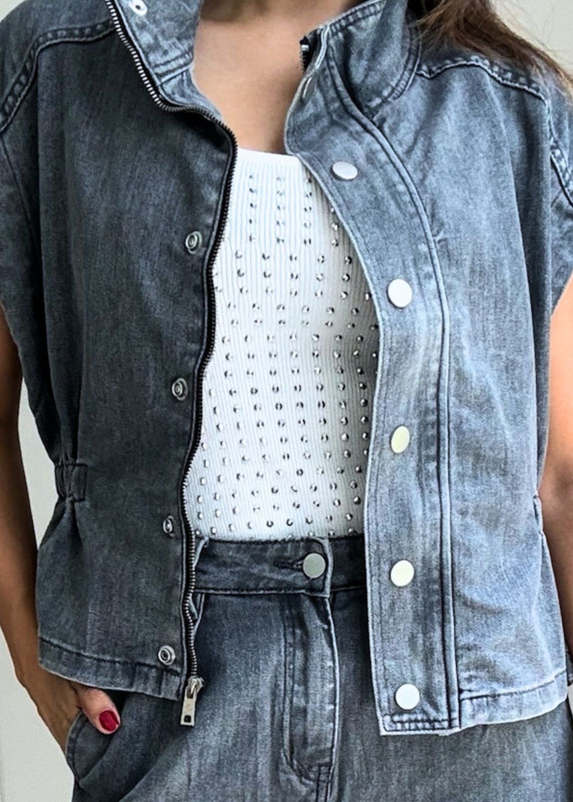 Sloane Studded Knit Top