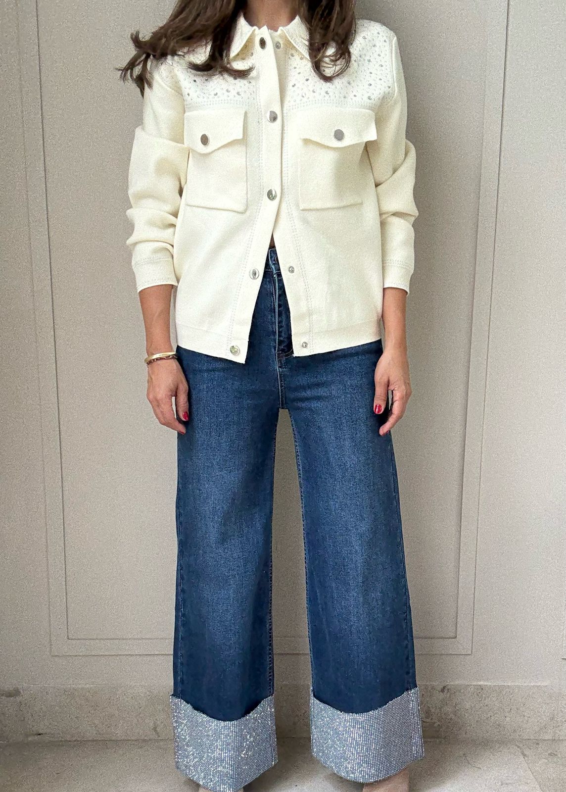 Miranda Rhinestone Sparkle Denim Jeans