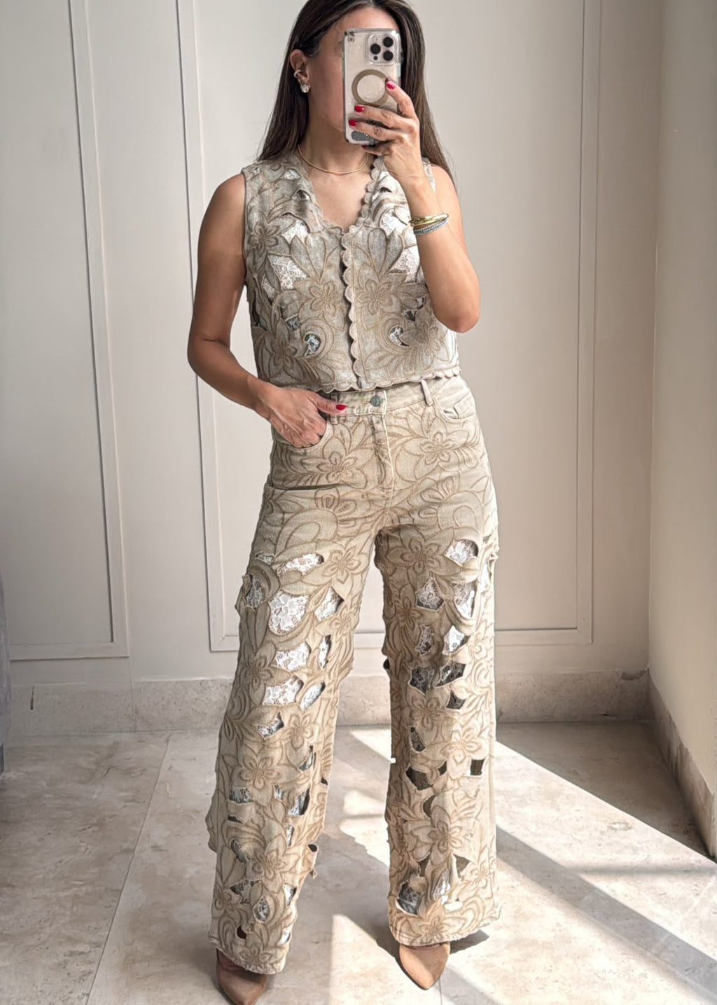 Johana Denim Set