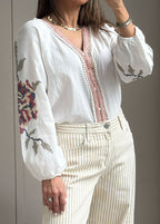 Keira Button-Front Blouse