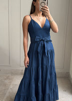 Demetria Denim Dress