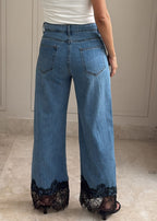 Lace Edge Jeans