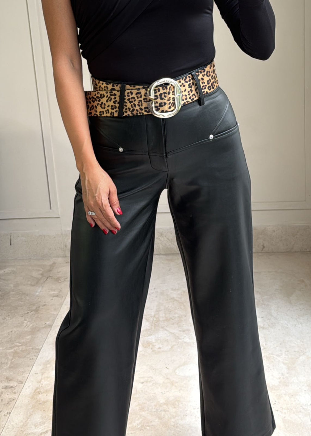 Karime Leather Pants