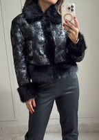 Damiana Metalic Faux Fur Jacket