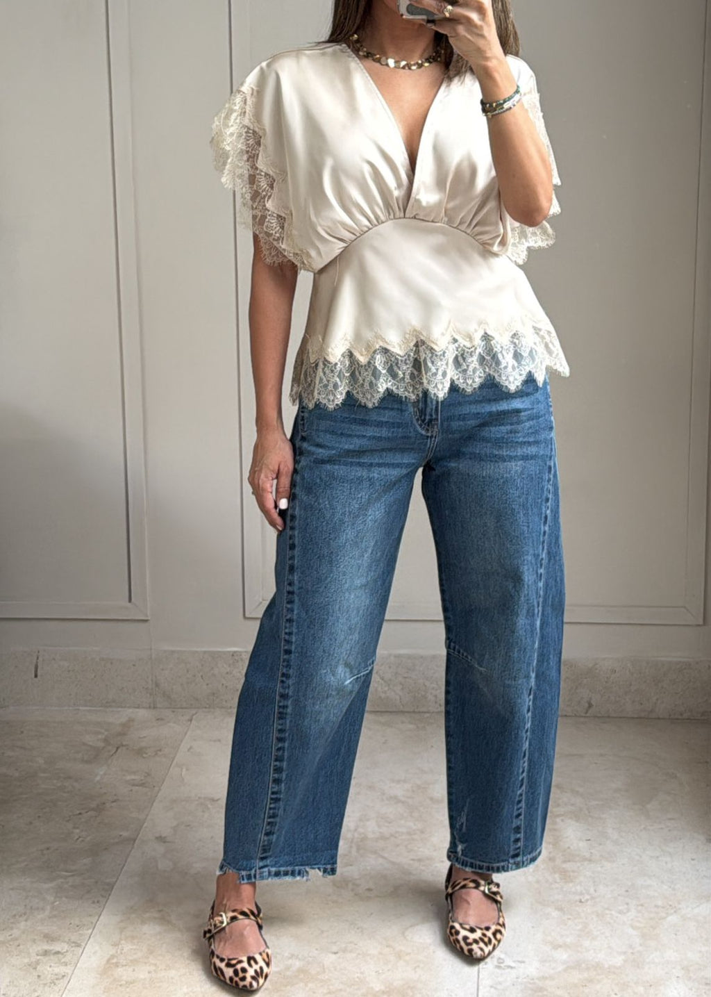 Fanny Barrel Leg Jeans
