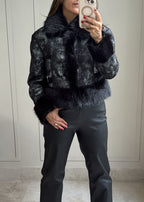 Damiana Metalic Faux Fur Jacket