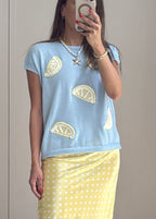 Lemon Breeze Knit Top