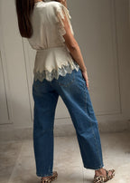 Fanny Barrel Leg Jeans