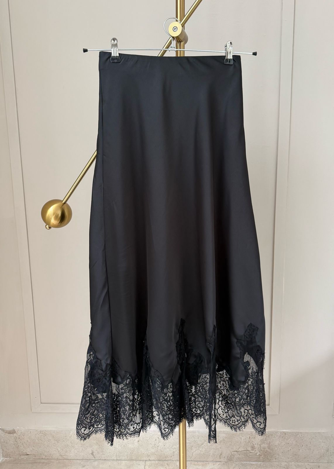 Olivia Satin Lace Skirt