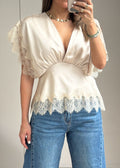 Champagne Lace Blouse