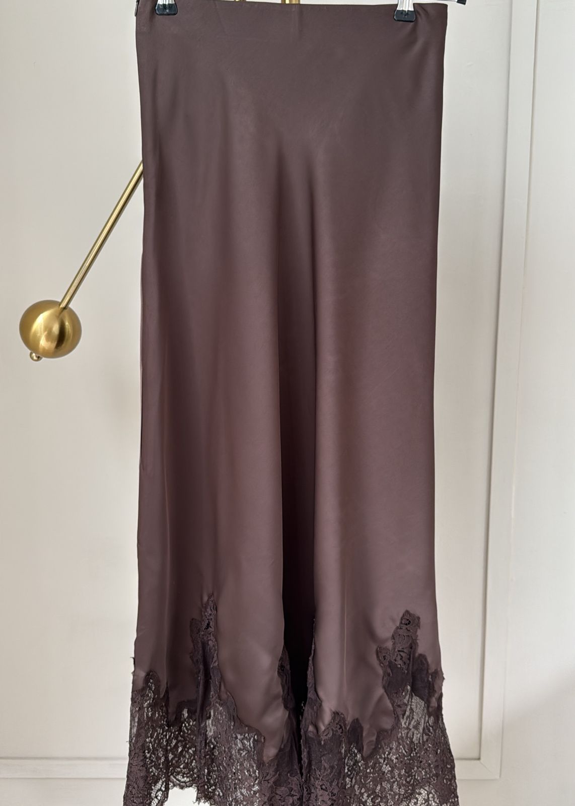 Olivia Satin Lace Skirt