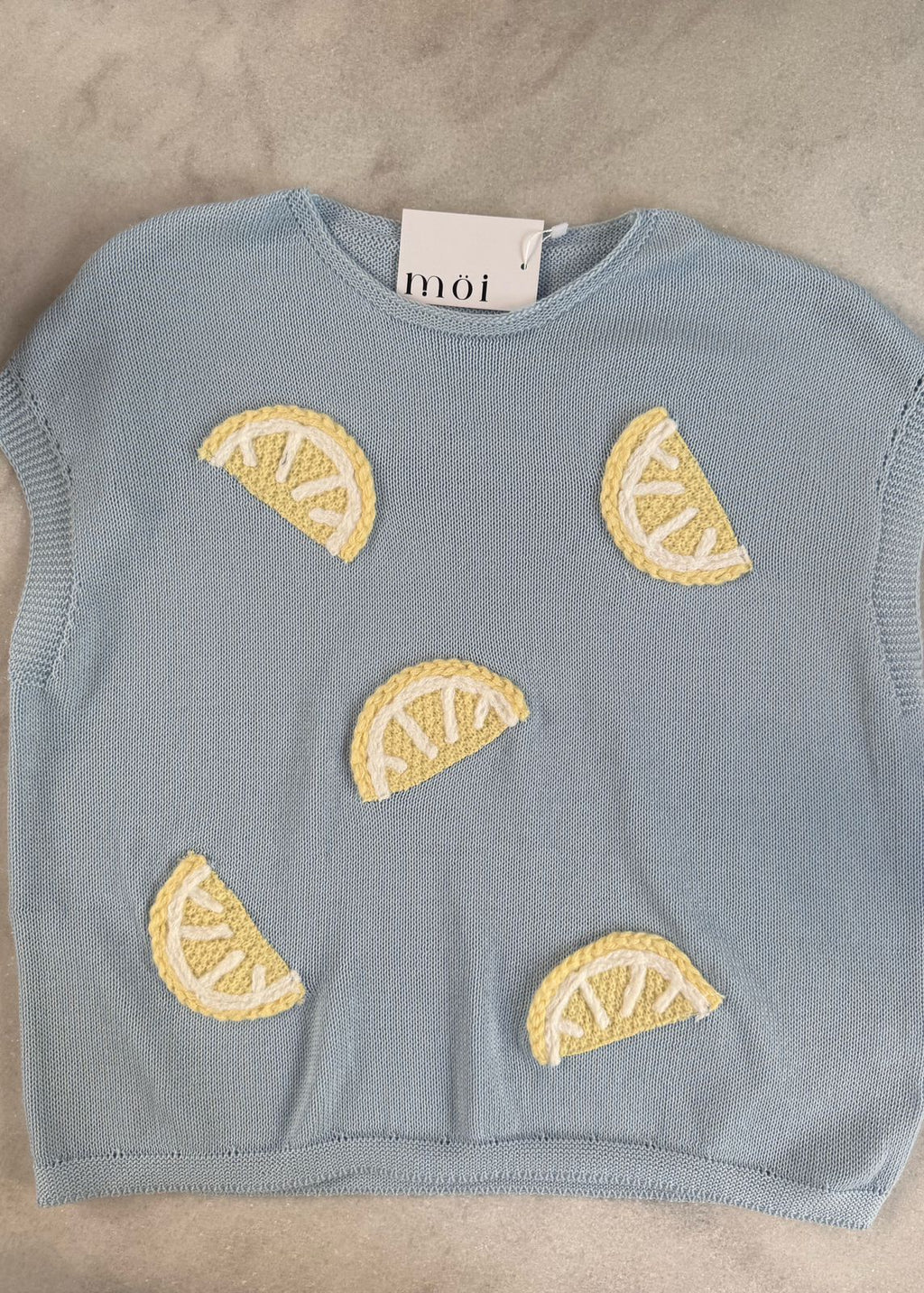 Lemon Breeze Knit Top