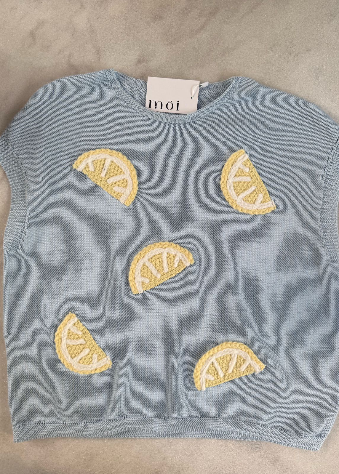 Lemon Breeze Knit Top