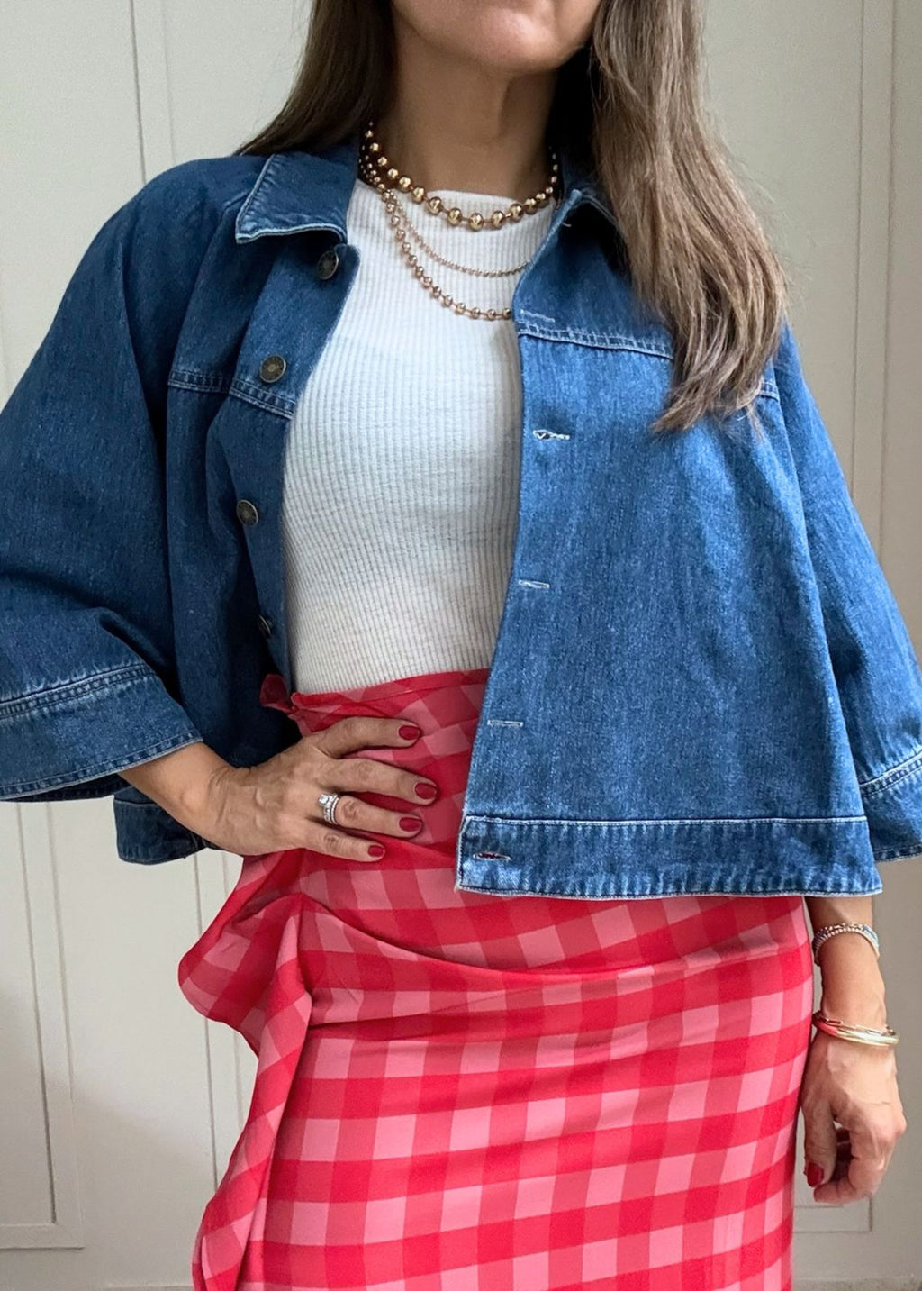 Denim Cape