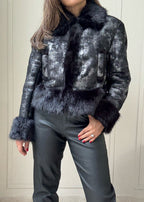 Damiana Metalic Faux Fur Jacket