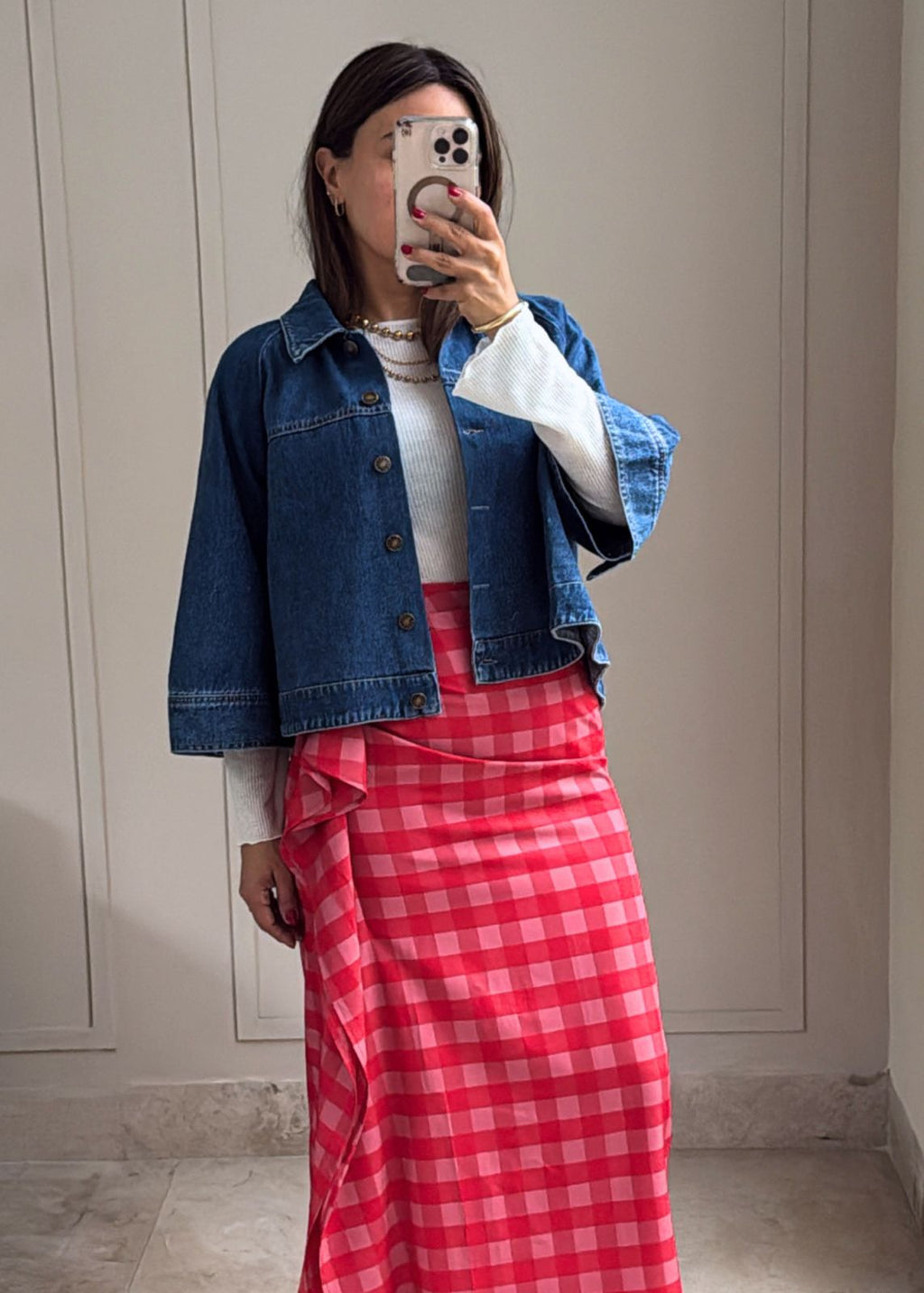 Denim Cape