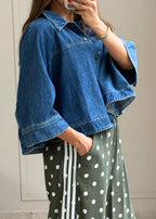 Denim Cape