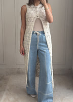 Boho Breeze Long Vest