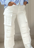 Statement White Cargo Jeans
