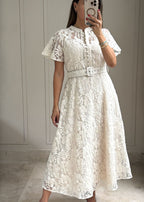 Louise Lace Midi Dress