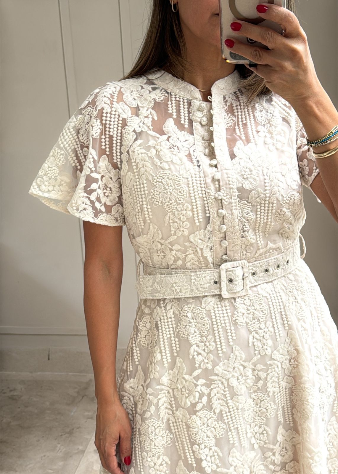 Louise Lace Midi Dress