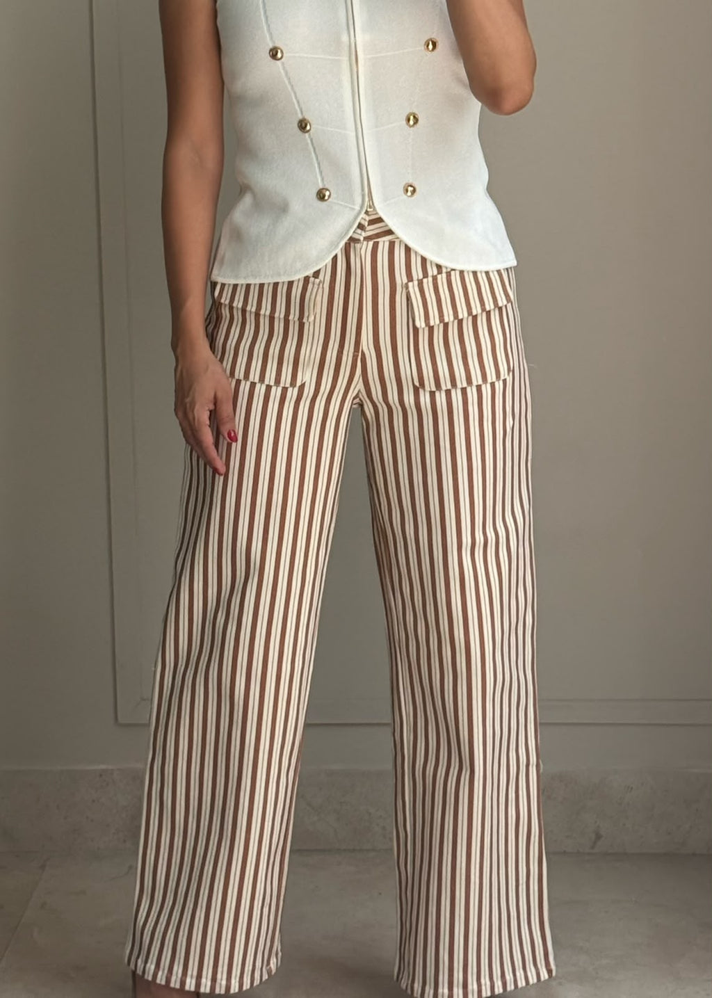Striped Cargo Pants
