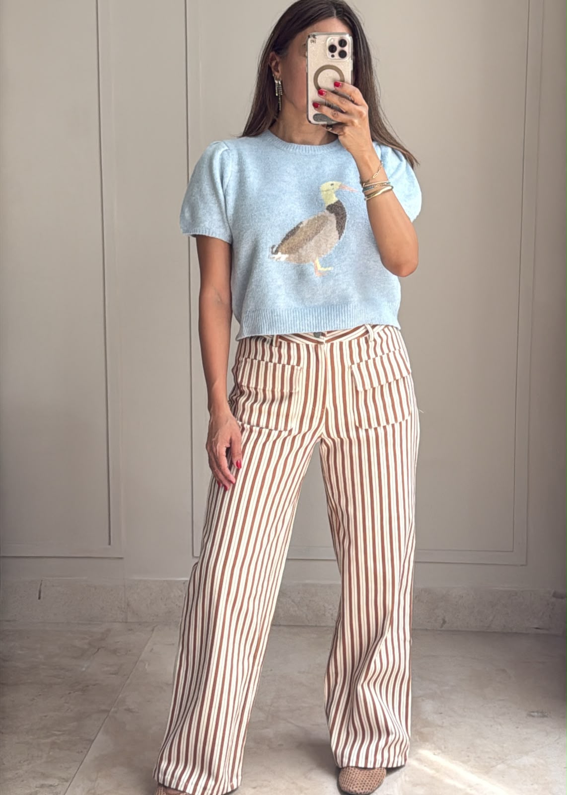 Striped Cargo Pants