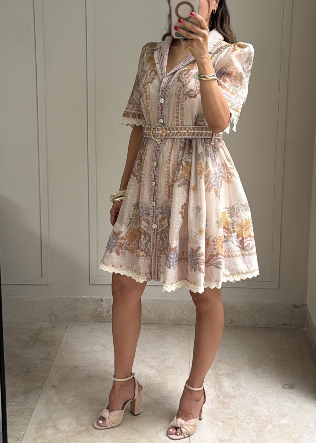 Blush Paisley Dress