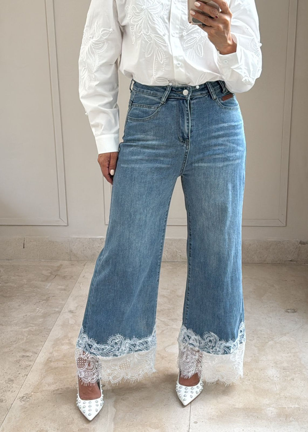 Monroe Lace Denim