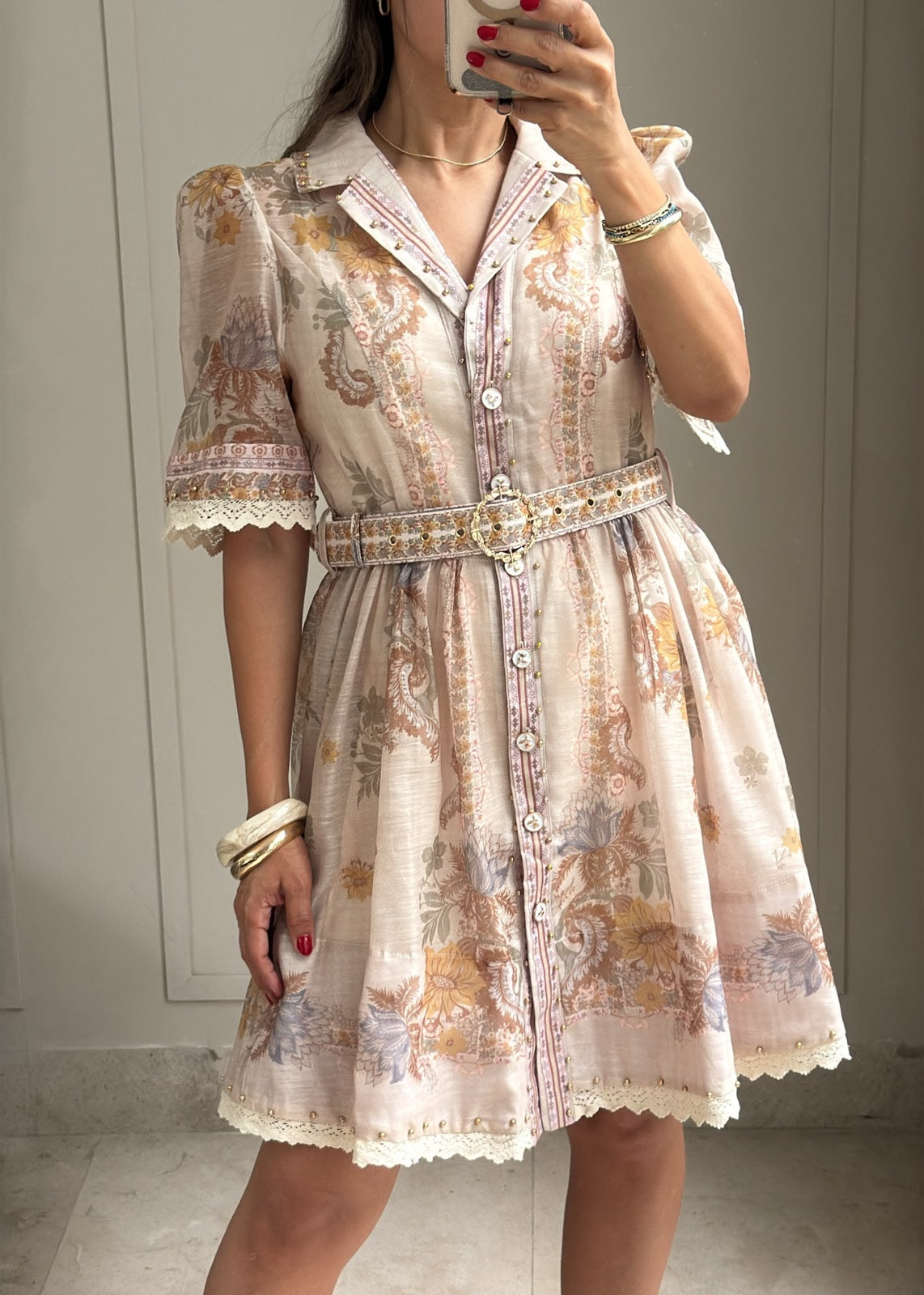 Blush Paisley Dress