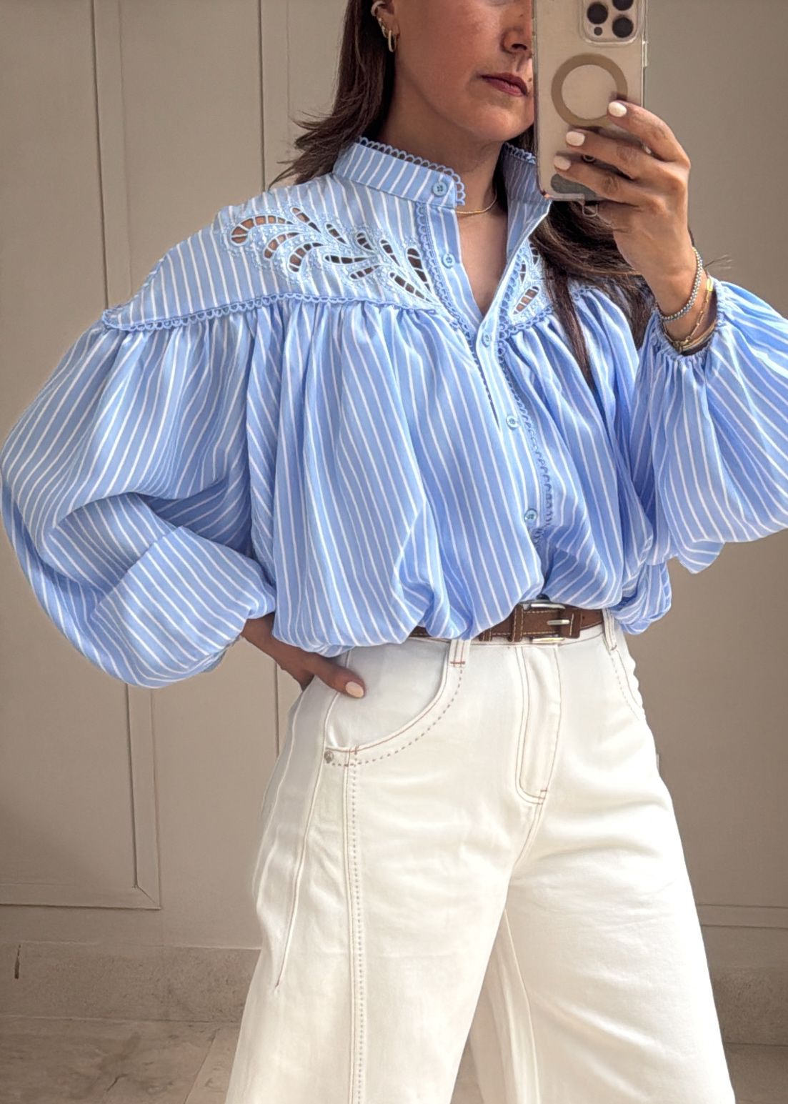 Amelia Balloon Blouse