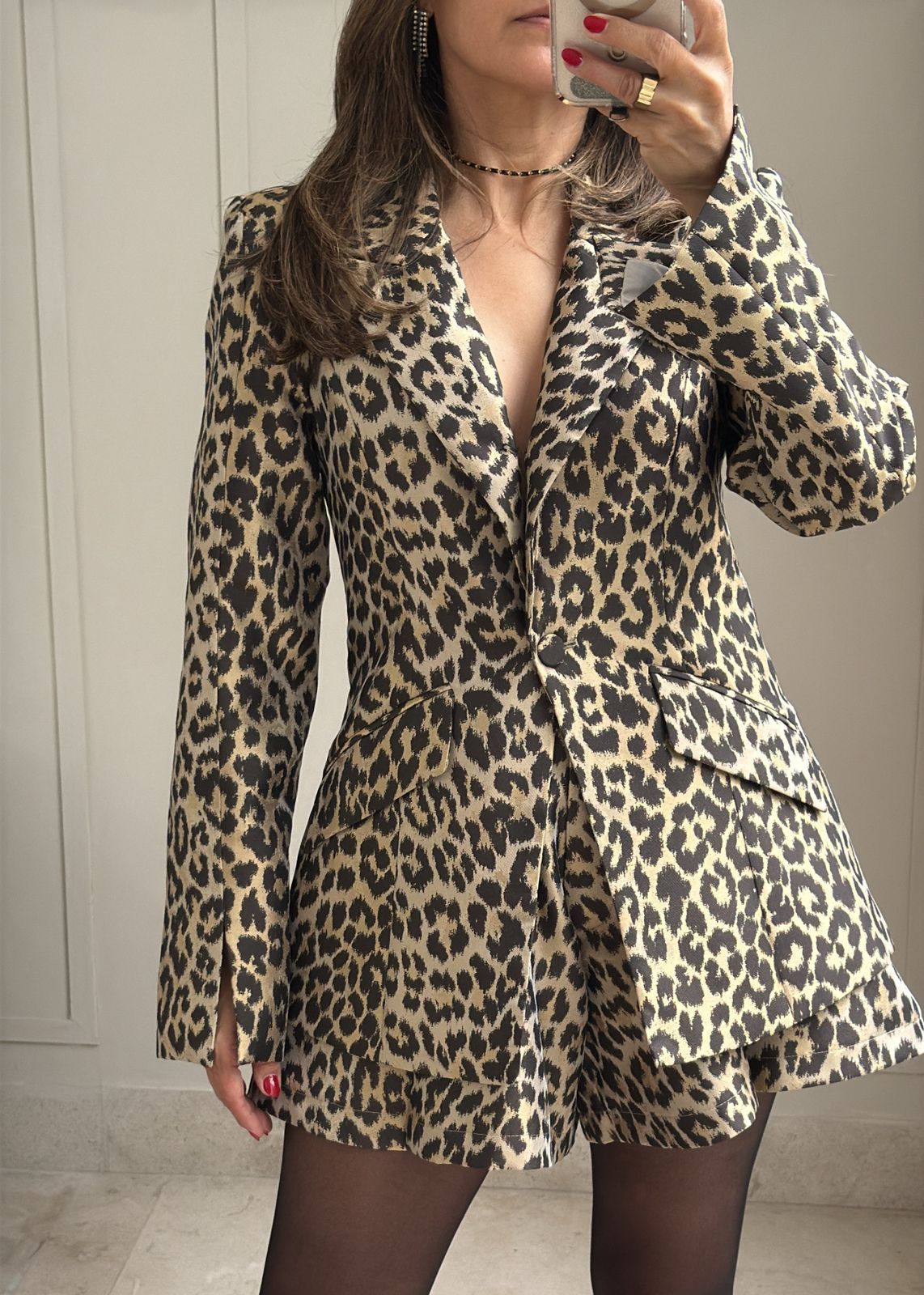 Samira Leopard Satin Luxe Set