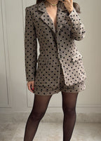 Tweed Polka Chic Set