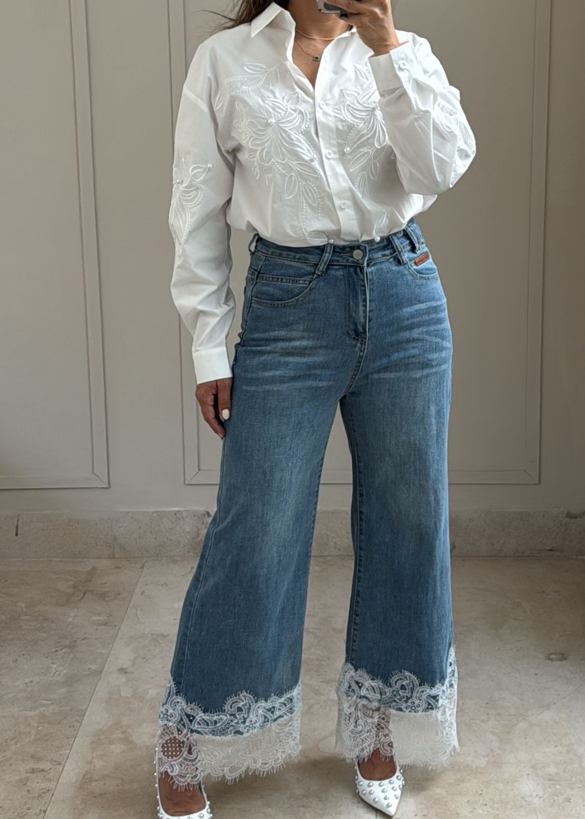 Monroe Lace Denim