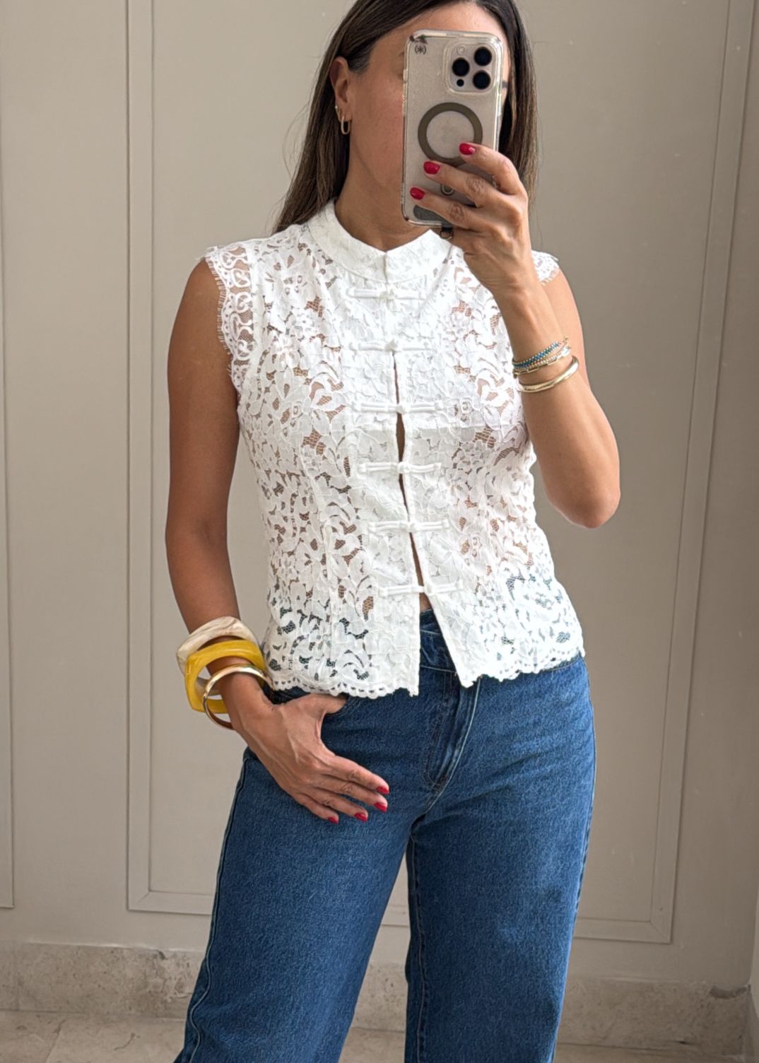 Oriental Lace Top