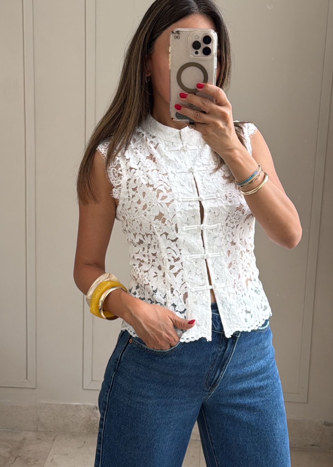 Oriental Lace Top