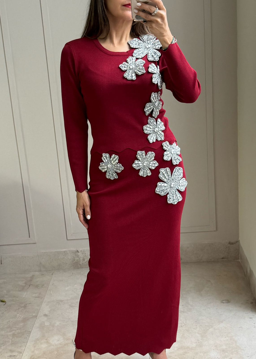 Audrina Burgundy Set