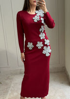 Audrina Burgundy Set