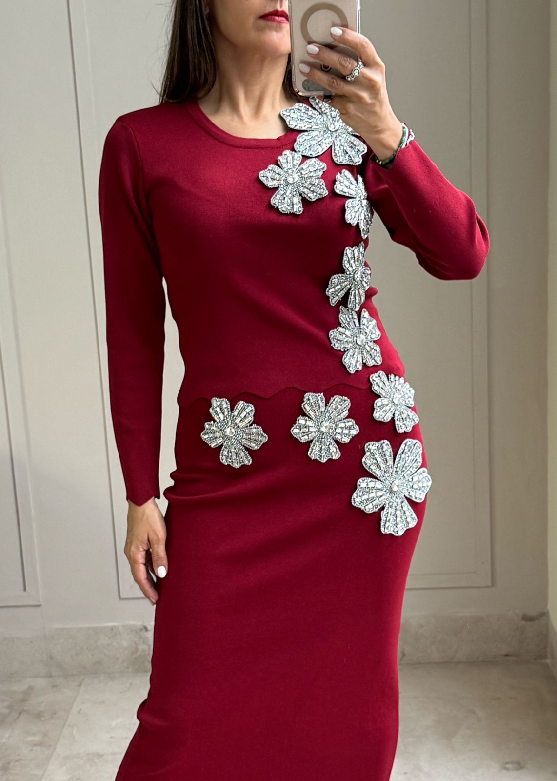 Audrina Burgundy Set