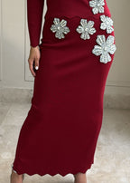 Audrina Burgundy Set